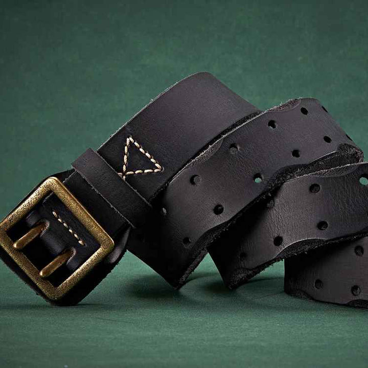 Obsidian Heritage Leather Belt