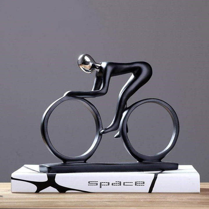 Minimalist Cyclist Statue