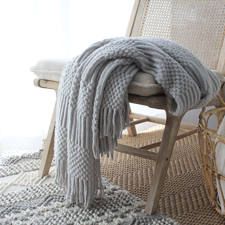 Nordic Knitted Blanket