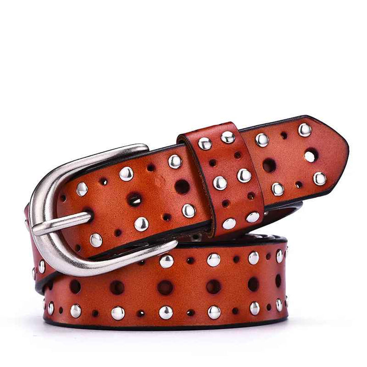Vanta Studded Leather Belt