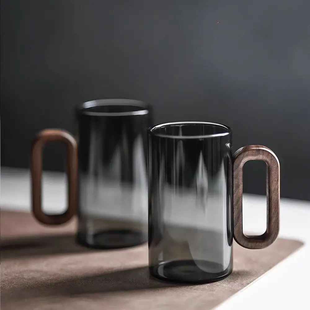 Alba Wood Glass Mug
