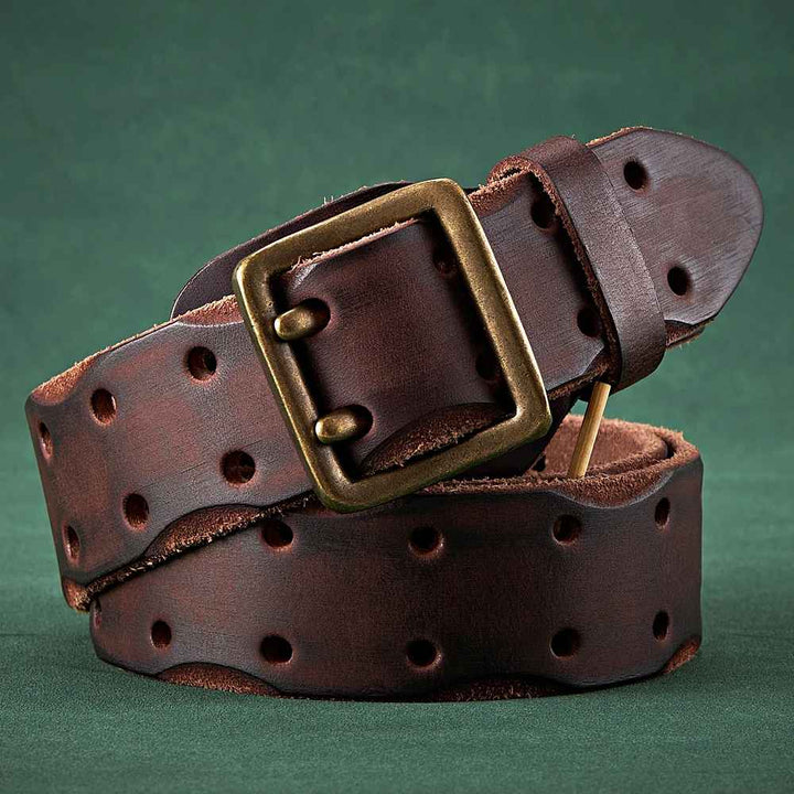 Obsidian Heritage Leather Belt
