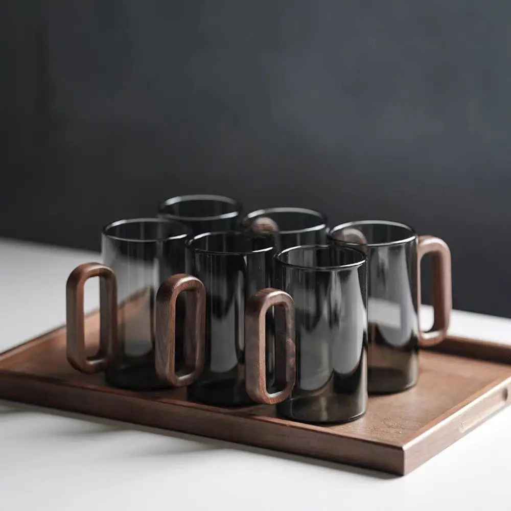 Alba Wood Glass Mug