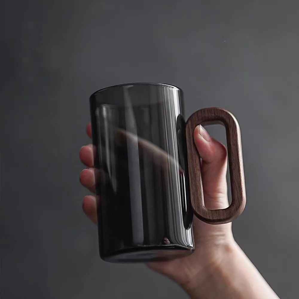 Alba Wood Glass Mug