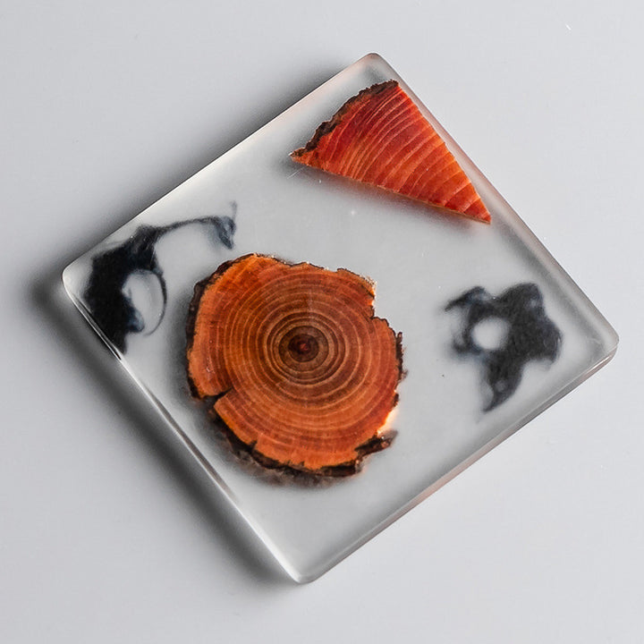 Resin Pine Wood Coasters