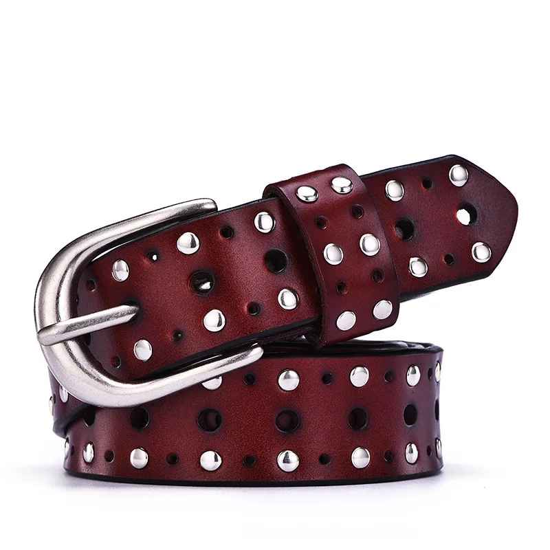 Vanta Studded Leather Belt