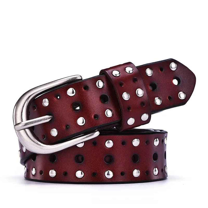 Vanta Studded Leather Belt