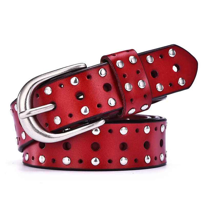 Vanta Studded Leather Belt