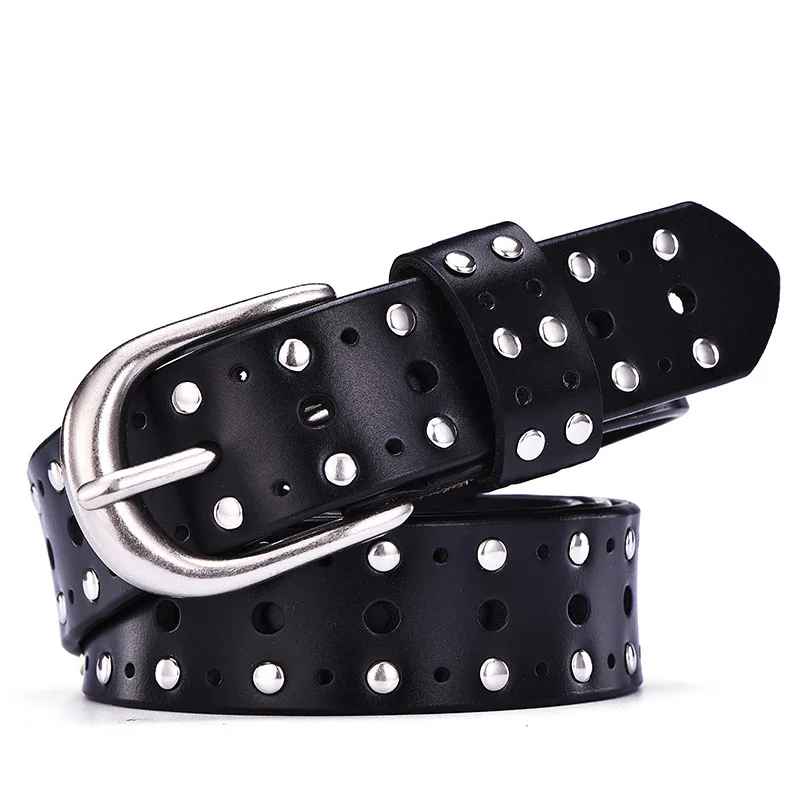 Vanta Studded Leather Belt