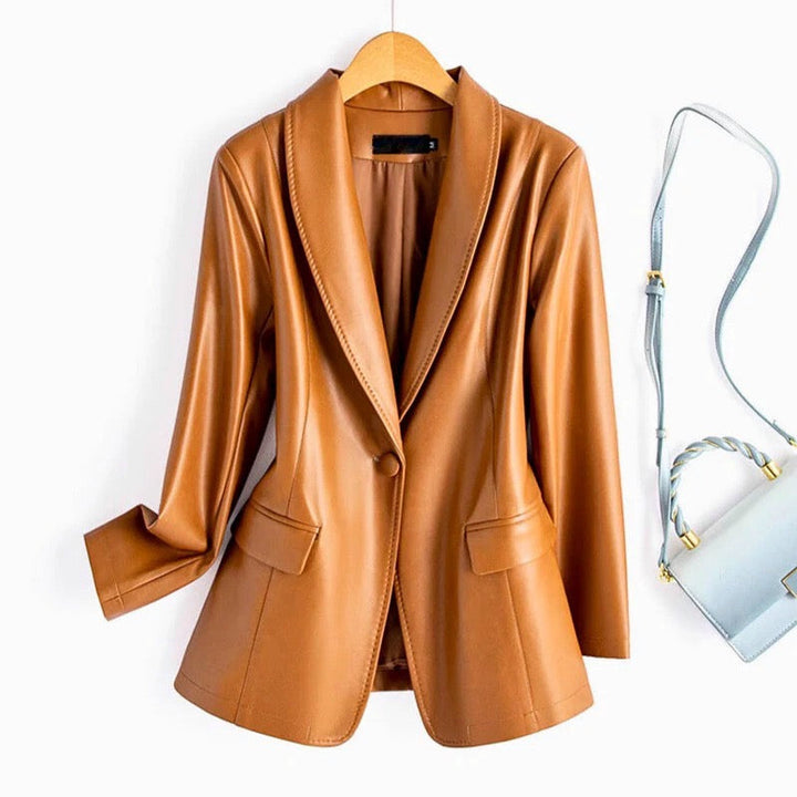 Avery Leather Blazer