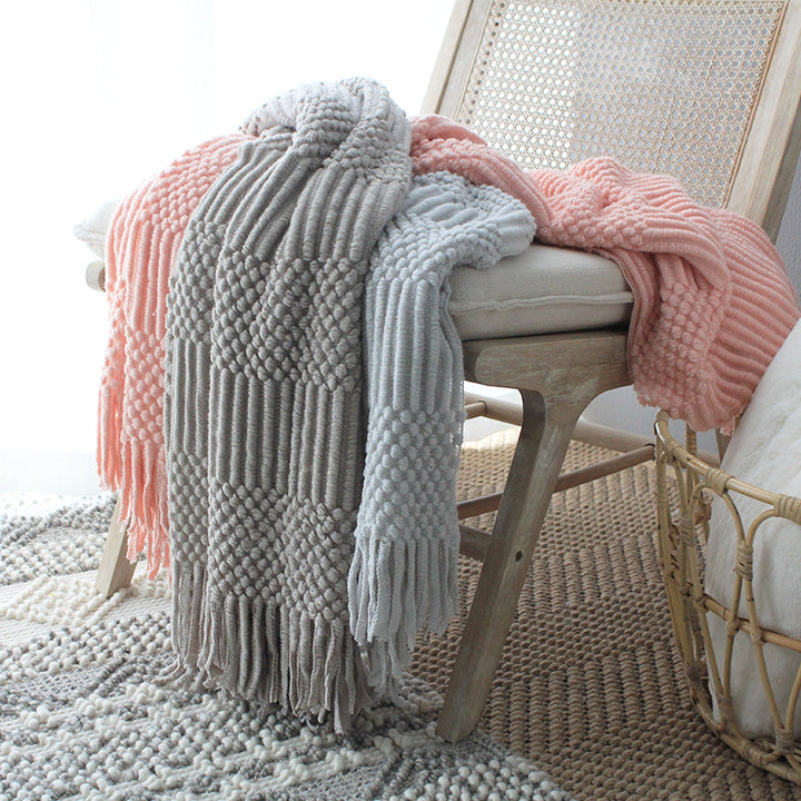 Nordic Knitted Blanket