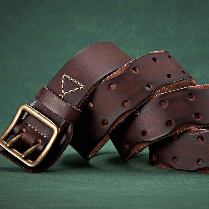 Obsidian Heritage Leather Belt
