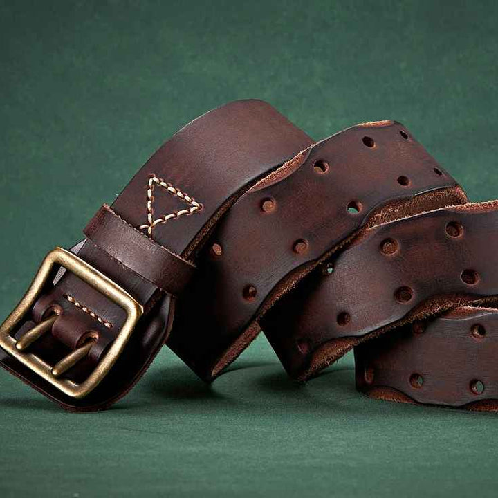 Obsidian Heritage Leather Belt