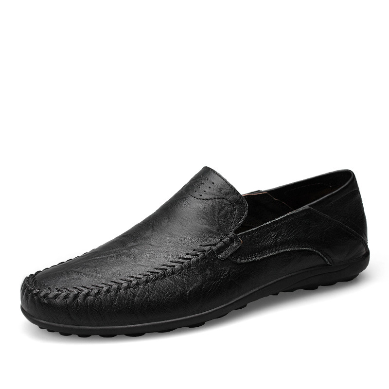 Cognac Genuine Leather Loafers