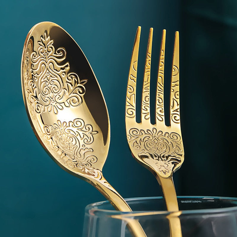 Gilded Mrs Parker's Flatware Set