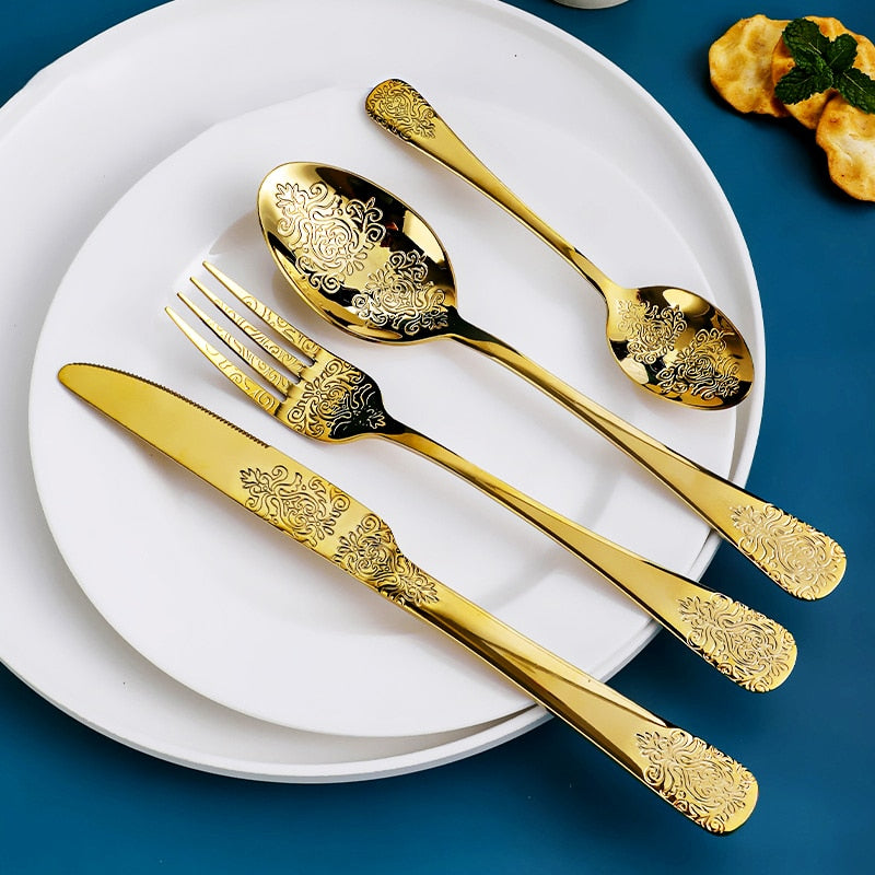 Gilded Mrs Parker's Flatware Set