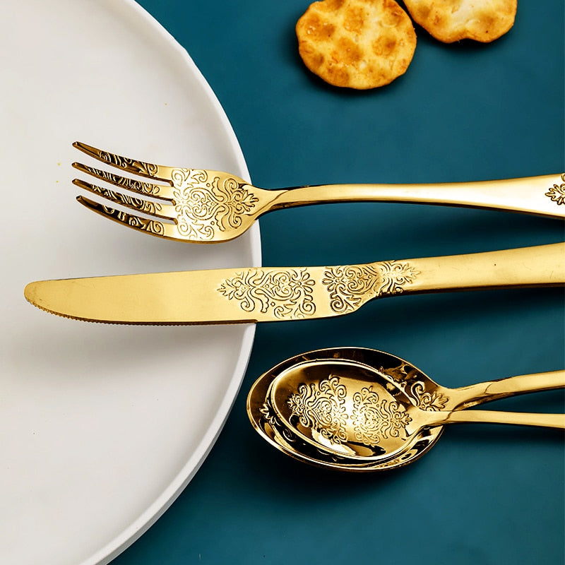 Gilded Mrs Parker's Flatware Set