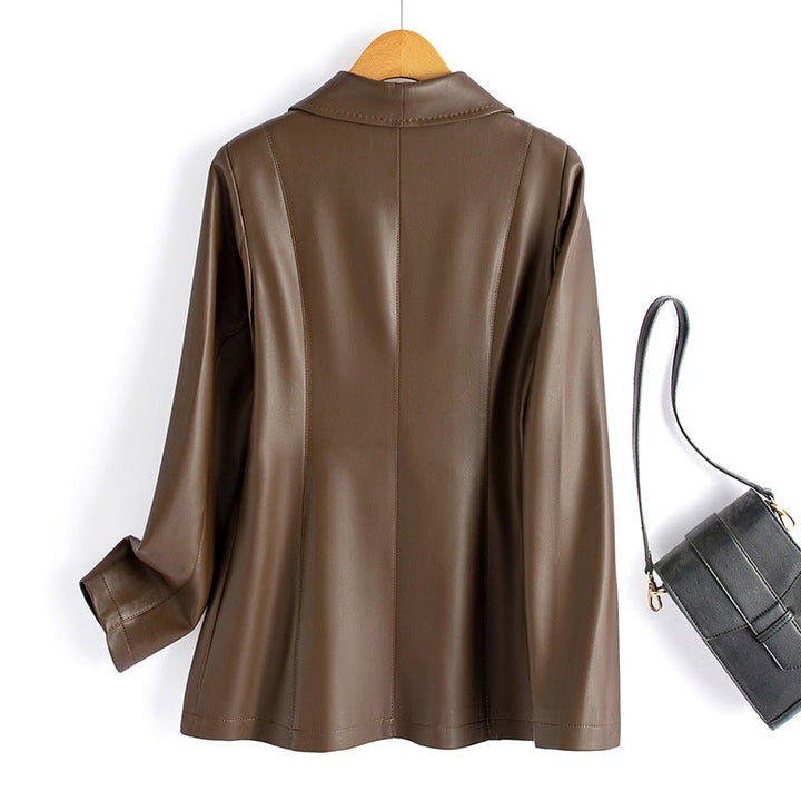 Avery Leather Blazer
