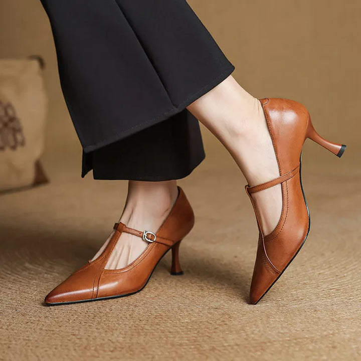 Valeria Genuine Leather Heels