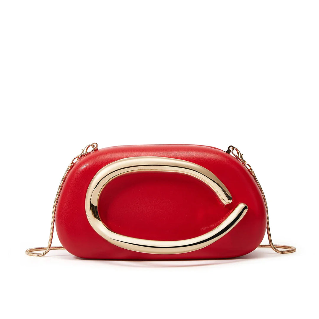 Sofia Gold Clutch Bag
