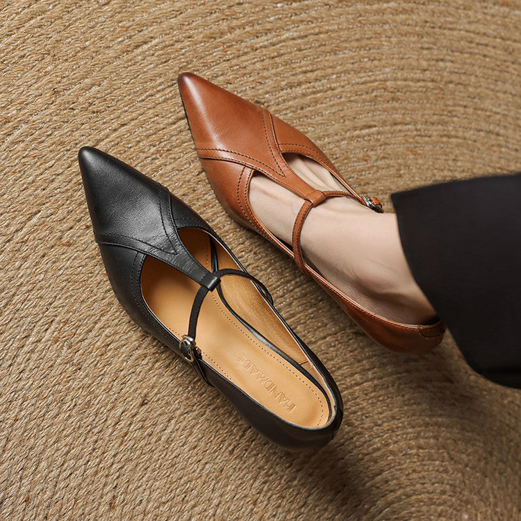 Valeria Genuine Leather Heels