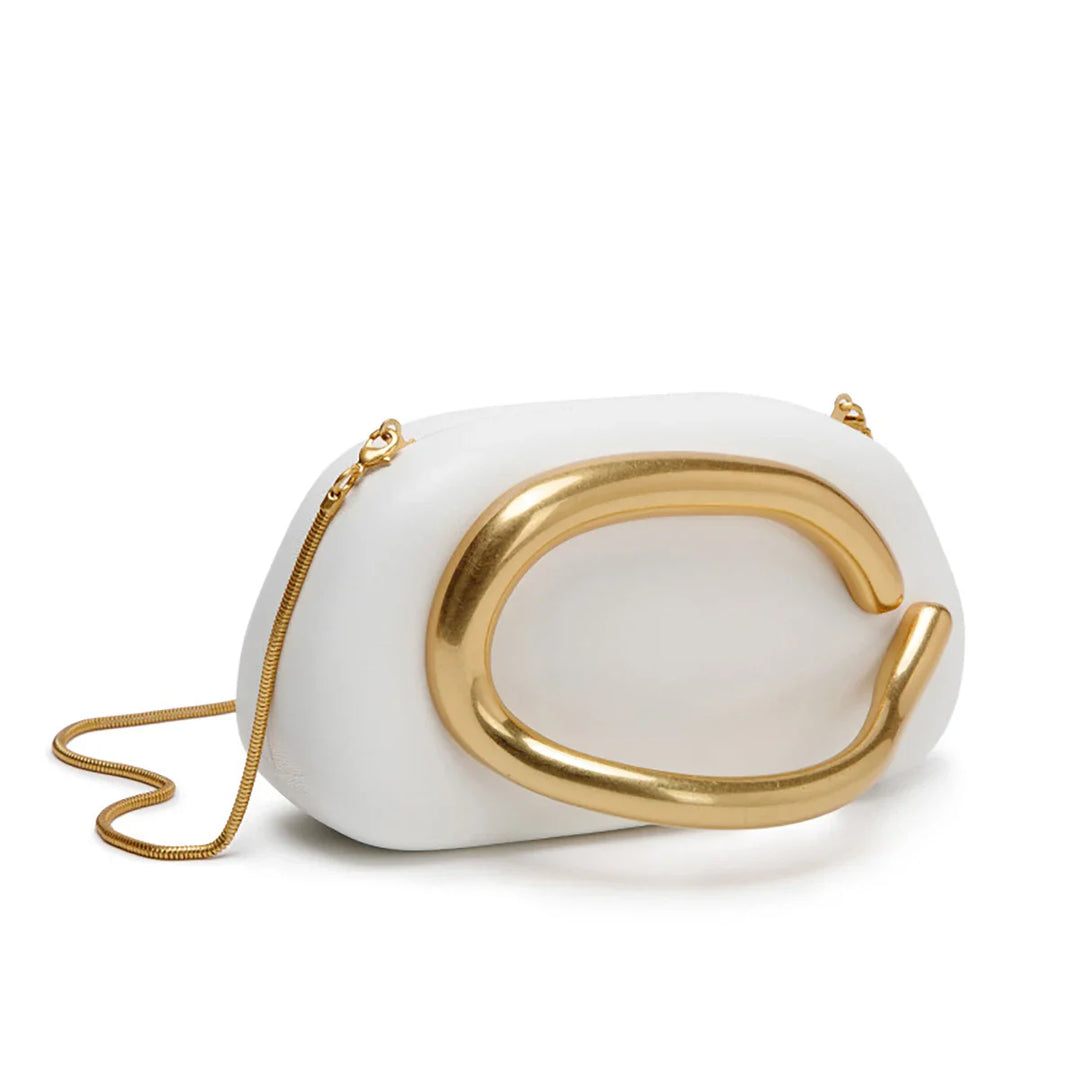 Sofia Gold Clutch Bag