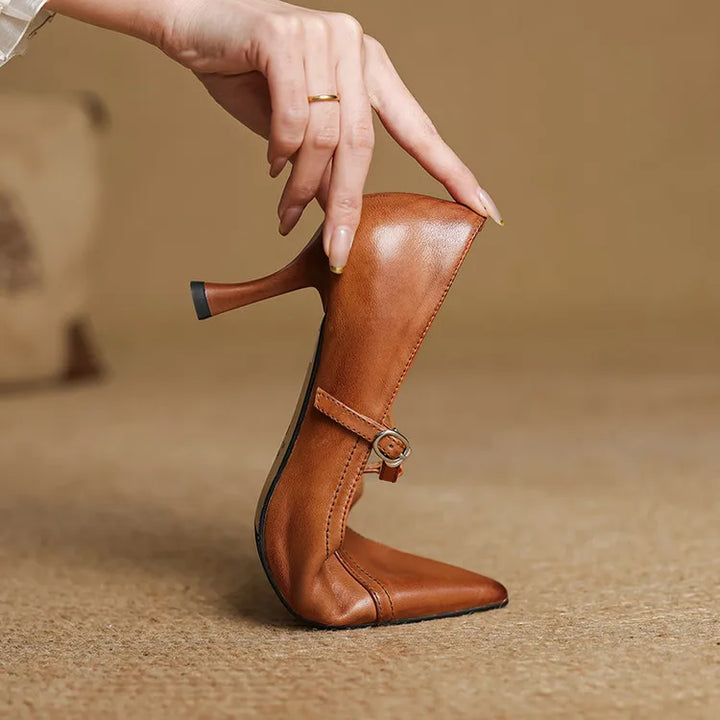 Valeria Genuine Leather Heels