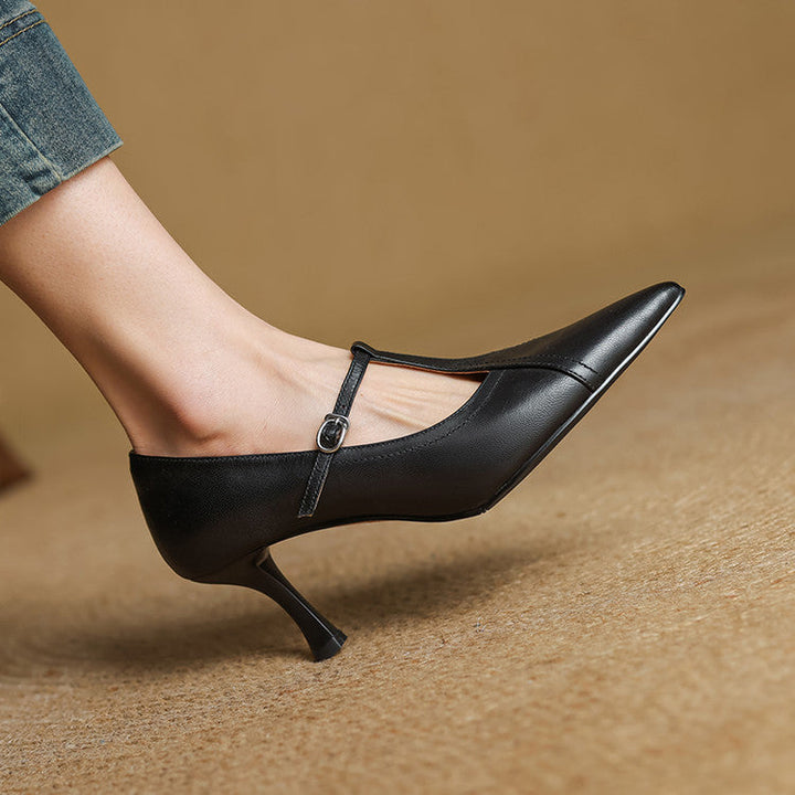 Valeria Genuine Leather Heels