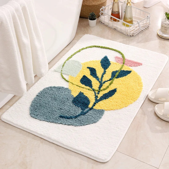 Earthly Leaf Organic Bath Rug