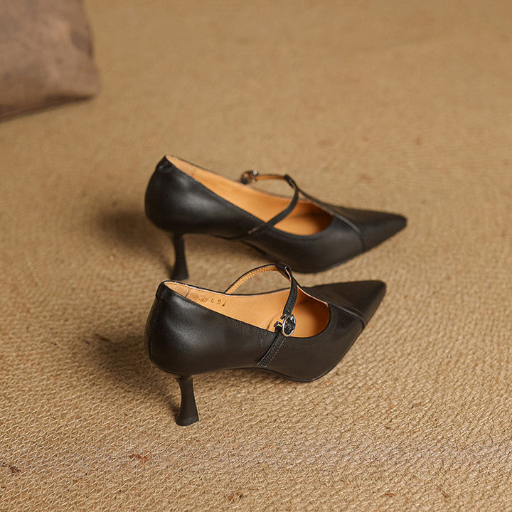 Valeria Genuine Leather Heels