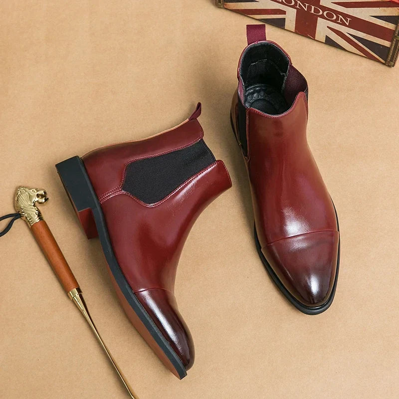 Veneto Chelsea Leather Boots