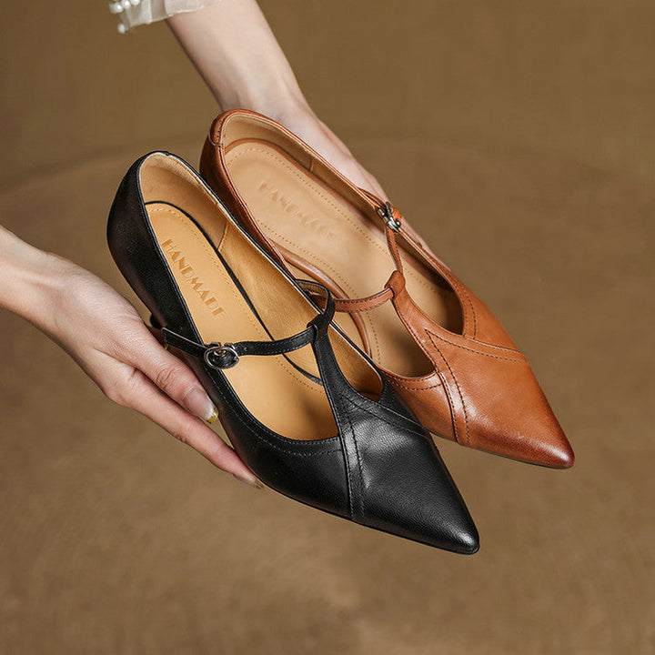 Valeria Genuine Leather Heels