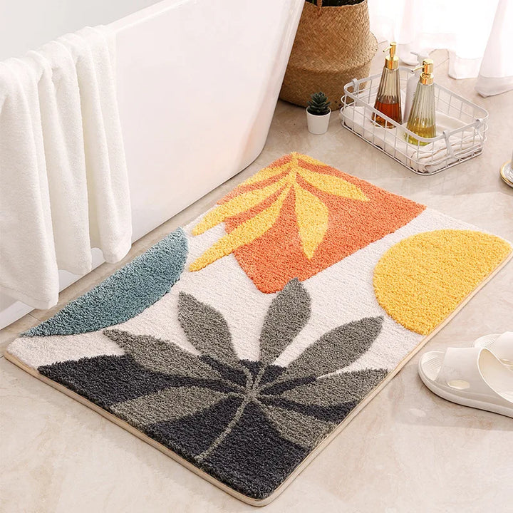 Earthly Leaf Organic Bath Rug