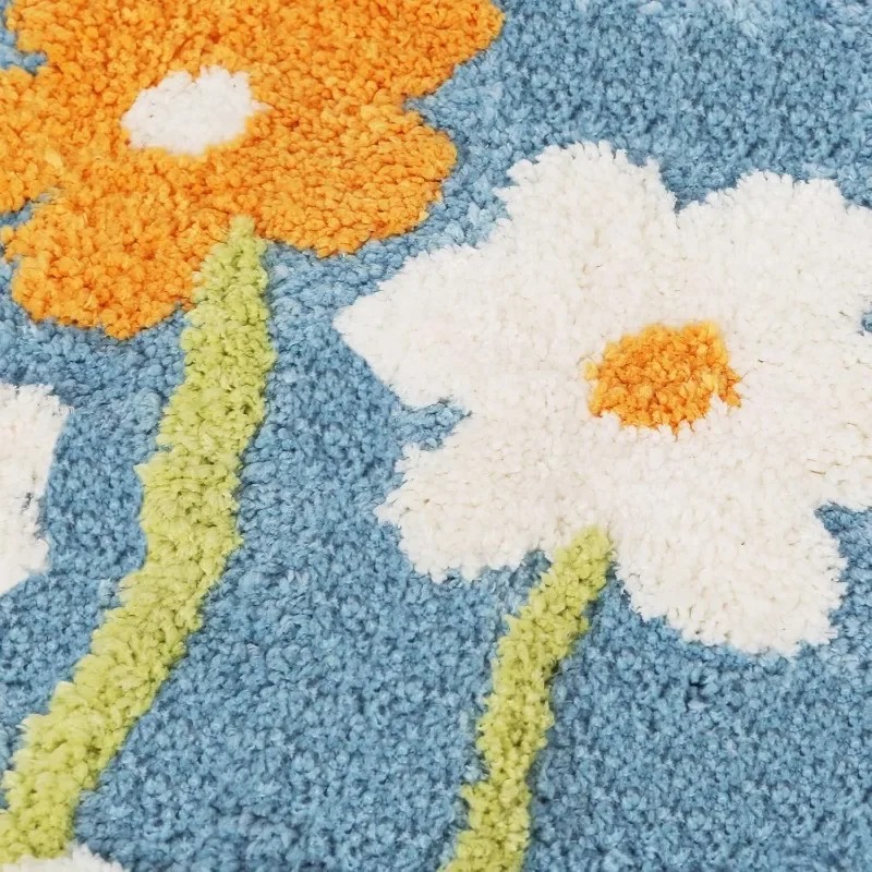 Floral Weave Bath Rug