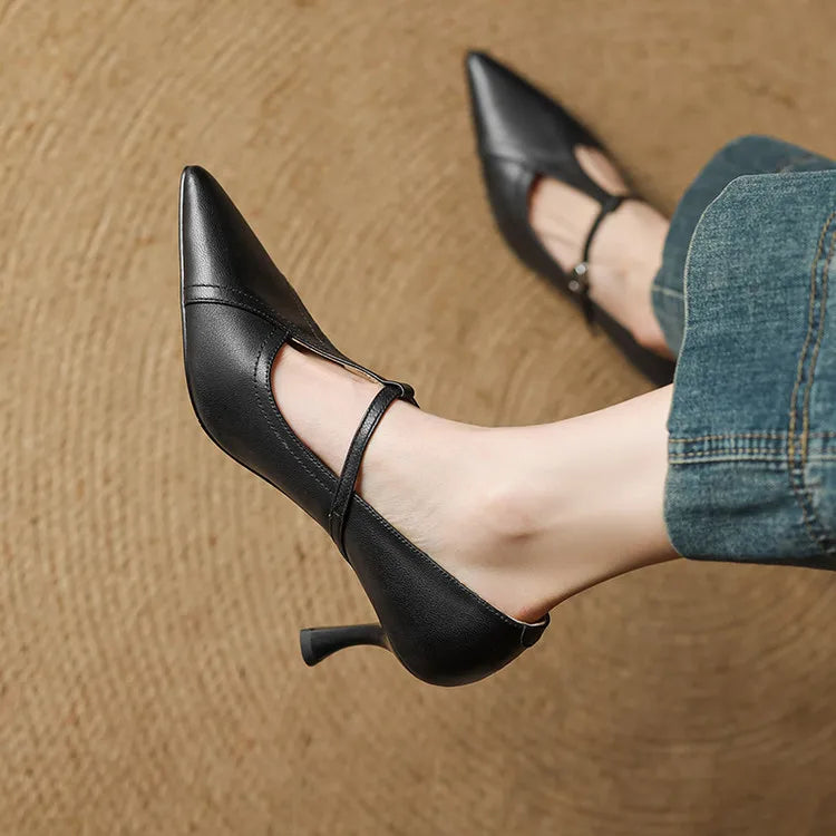 Valeria Genuine Leather Heels