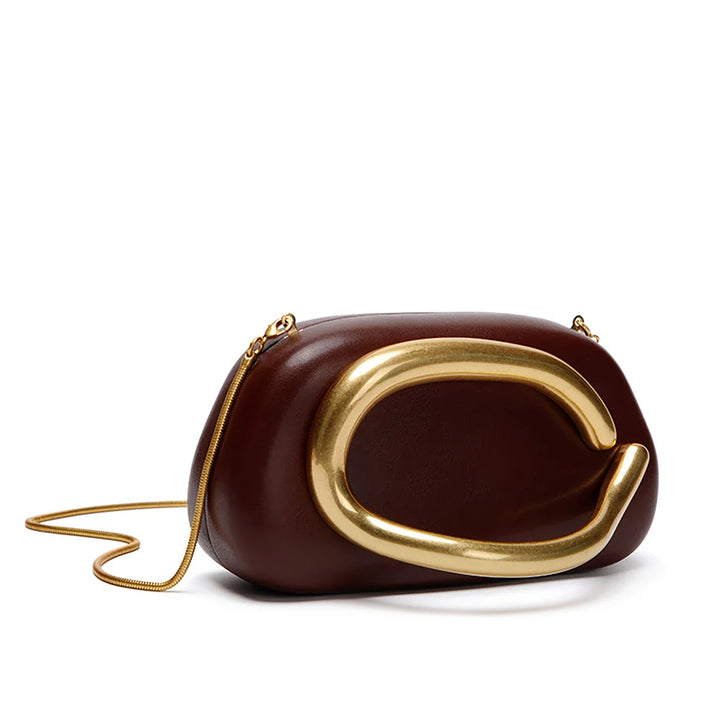 Sofia Gold Clutch Bag