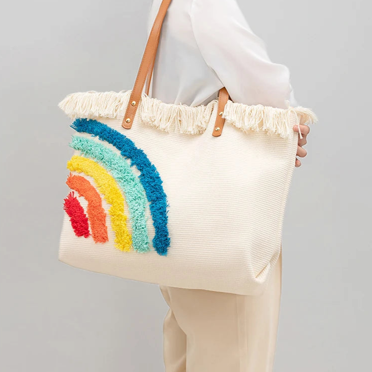 Color Wave Tote Handbag