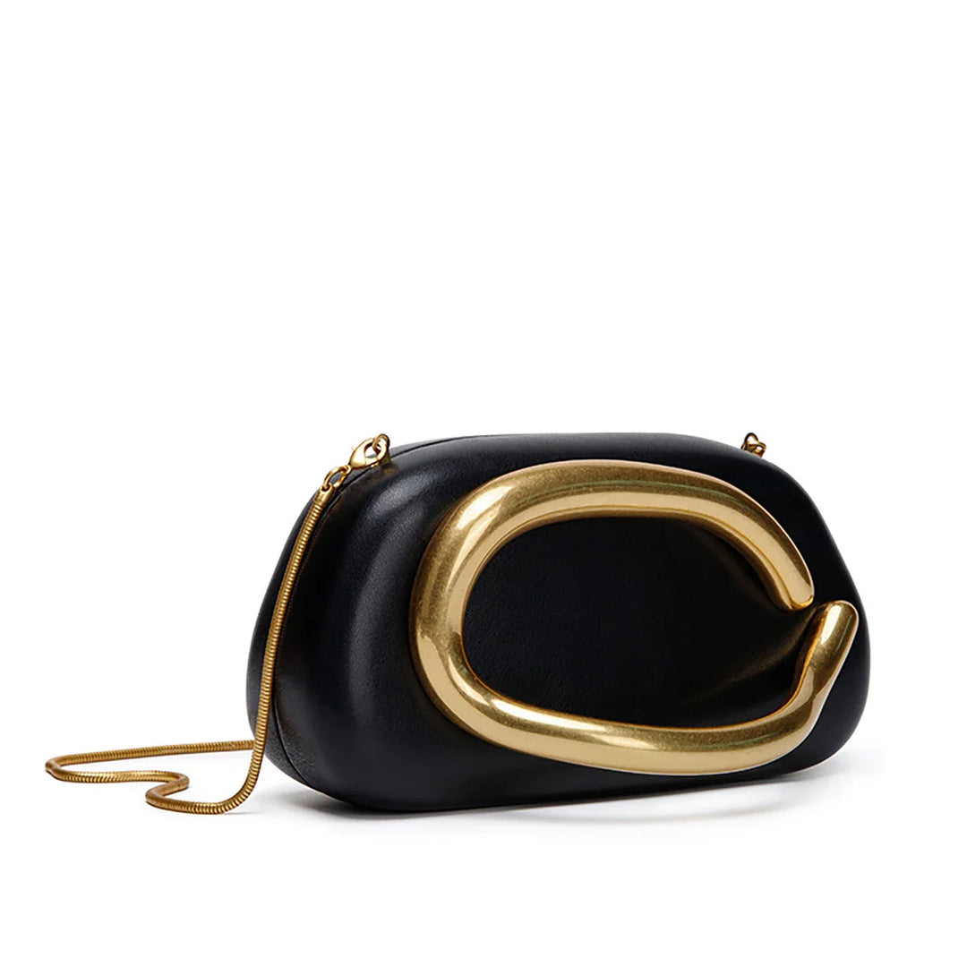 Sofia Gold Clutch Bag