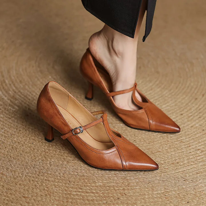 Valeria Genuine Leather Heels