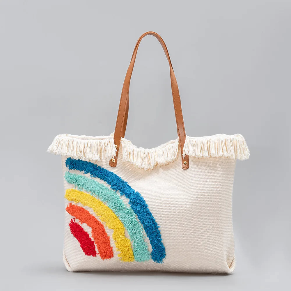 Color Wave Tote Handbag