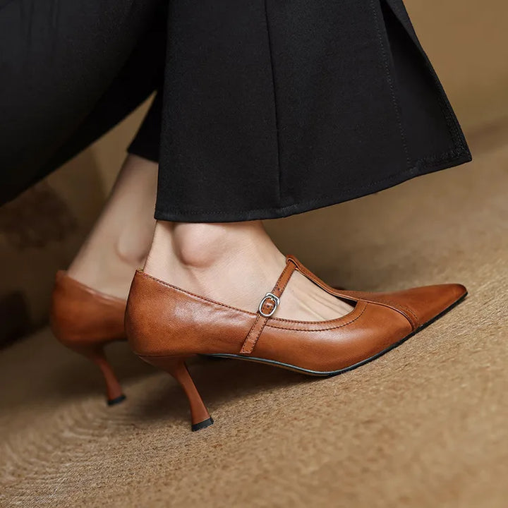 Valeria Genuine Leather Heels