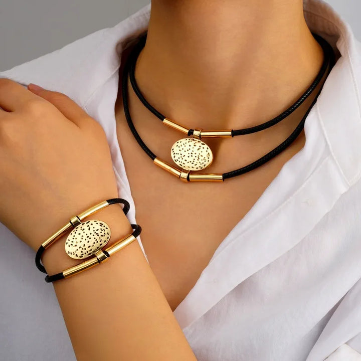 Celeste Retro Gold Link Set