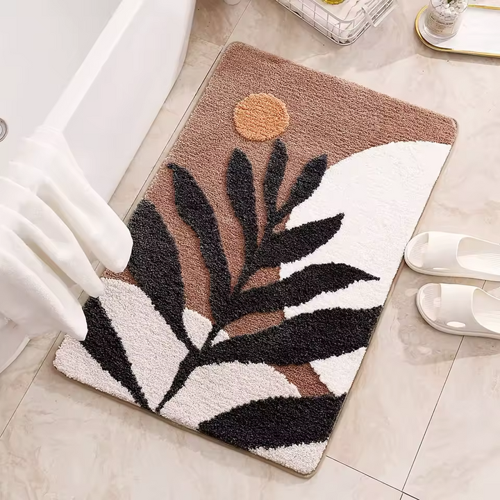 Earthly Leaf Organic Bath Rug