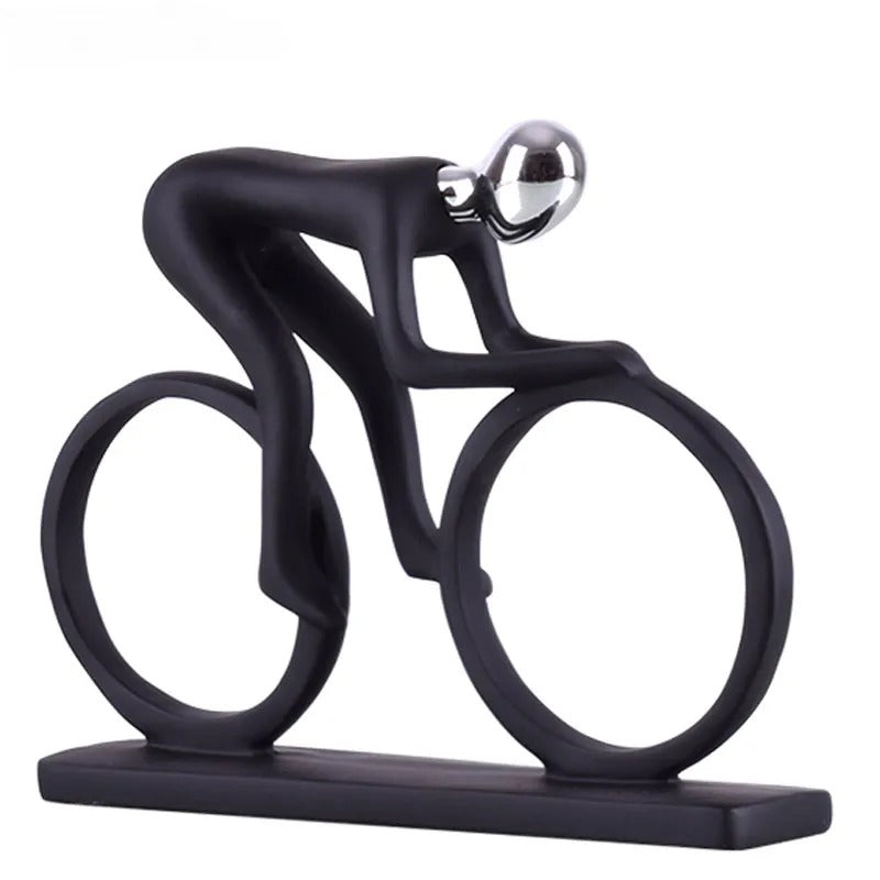 Minimalist Cyclist Statue